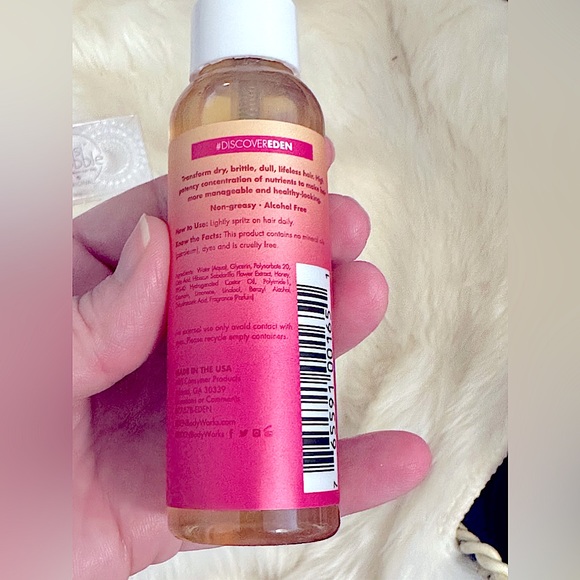 NEW 3pc Hair Bundle, Eden Hair Tonic Hibiscus Honey+Scalp Treatment +6 invisTies - Picture 3 of 12